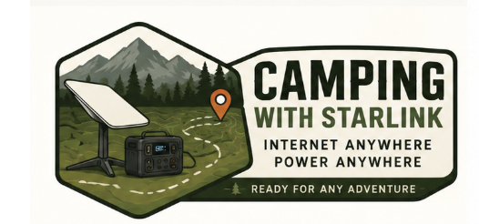 Camping With Starlink logo